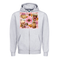 Heather Grey cafecito y chisme. Zipper Hoodie - JahusDesignShop