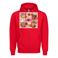 Red cafecito y chisme. Zipper Hoodie - JahusDesignShop