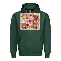 Sports Green cafecito y chisme. Zipper Hoodie - JahusDesignShop