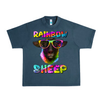 Midnight Navy rainbow sheep suffolk sheep Urban Heavy Tee - RanaPortraitStore