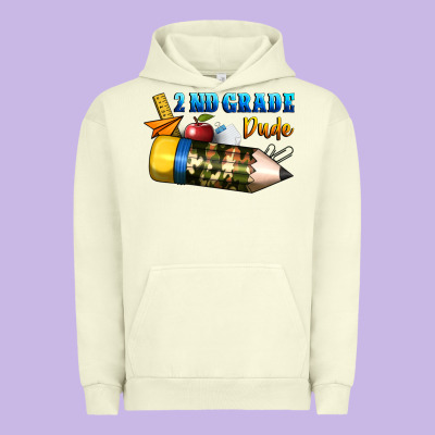 2 Nd Grade Dude Urban Hoodie Designed By Bundleandbundleshop