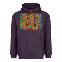 Plum leopard gemstone brushstroke Heavyweight Hoodie - AdoDesignShop