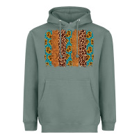 Sage leopard gemstone brushstroke Heavyweight Hoodie - AdoDesignShop