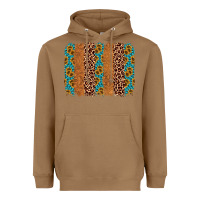 Toasted Coconut leopard gemstone brushstroke Heavyweight Hoodie - AdoDesignShop