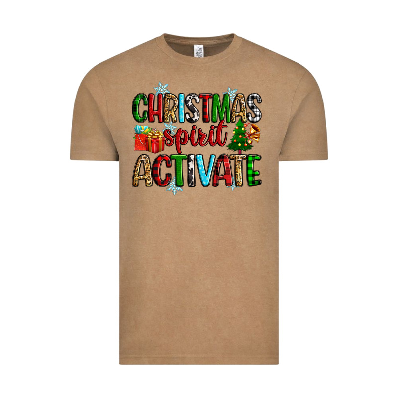 Christmas Spirit Activite Vintage Tee by Zillion Design Studio | Teevron