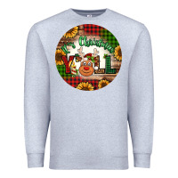 Heather Grey it's Christmas y'all reindeer Christmas Premium Sweatshirt - Jasminsmagicworld