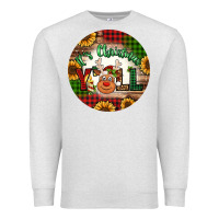 Oatmeal Heather it's Christmas y'all reindeer Christmas Premium Sweatshirt - Jasminsmagicworld