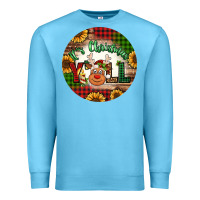 Ocean Blue it's Christmas y'all reindeer Christmas Premium Sweatshirt - Jasminsmagicworld