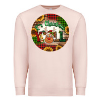 Pale Pink it's Christmas y'all reindeer Christmas Premium Sweatshirt - Jasminsmagicworld