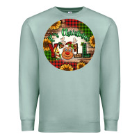 Seafoam it's Christmas y'all reindeer Christmas Premium Sweatshirt - Jasminsmagicworld