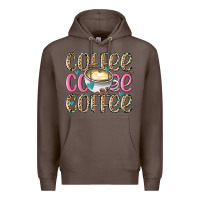 Coffee coffee coffee coffee Premium Hoodie - MaliasSmallBusiness