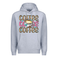 Heather Grey coffee coffee coffee Premium Hoodie - MaliasSmallBusiness