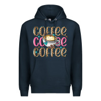 Navy coffee coffee coffee Premium Hoodie - MaliasSmallBusiness