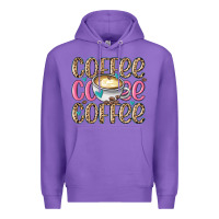 Purple coffee coffee coffee Premium Hoodie - MaliasSmallBusiness