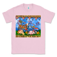 Bubblegum Pink America farm animals truck 20oz skinny tumbler Classic Tee - Neo Western