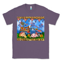 Lavender America farm animals truck 20oz skinny tumbler Classic Tee - Neo Western