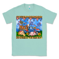 Seafoam America farm animals truck 20oz skinny tumbler Classic Tee - Neo Western