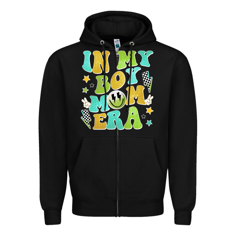 In My Boy Mom Era Zipper Hoodie by JahusDesignShop | Teevron