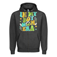 Charcoal Heather in my boy mom era Zipper Hoodie - JahusDesignShop