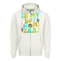 Oatmeal Heather in my boy mom era Zipper Hoodie - JahusDesignShop