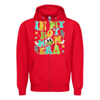 Red in my boy mom era Zipper Hoodie - JahusDesignShop