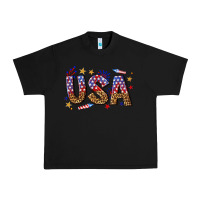 Black usa 4th of july bw Urban Heavy Tee - texasbilliewilder
