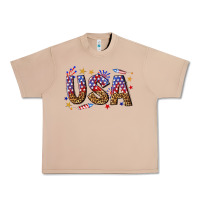 Burro usa 4th of july bw Urban Heavy Tee - texasbilliewilder