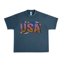 Usa 4th Of July Bw Urban Heavy Tee | Teevron