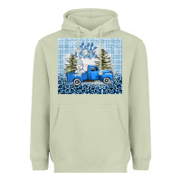 Matcha hello winter snowman truck Heavyweight Hoodie - AdoDesignShop