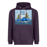 Plum hello winter snowman truck Heavyweight Hoodie - AdoDesignShop