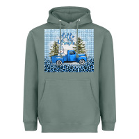 Sage hello winter snowman truck Heavyweight Hoodie - AdoDesignShop