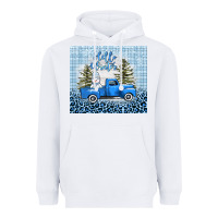 White hello winter snowman truck Heavyweight Hoodie - AdoDesignShop