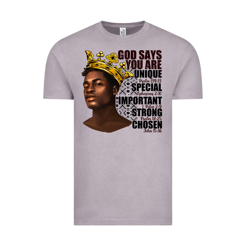 Afro Man God Says You Are Vintage Tee by texasbilliewilder | Teevron