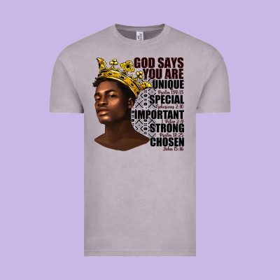 Afro Man God Says You Are Vintage Tee Designed By Texasbilliewilder