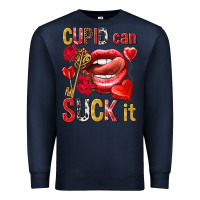 Navy cupid can suck it Premium Sweatshirt - NancyCooperArtShop