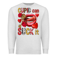 Oatmeal Heather cupid can suck it Premium Sweatshirt - NancyCooperArtShop