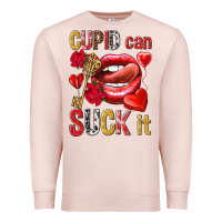 Pale Pink cupid can suck it Premium Sweatshirt - NancyCooperArtShop