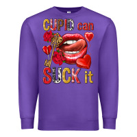 Purple cupid can suck it Premium Sweatshirt - NancyCooperArtShop
