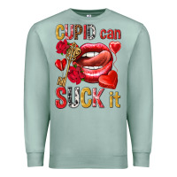 Seafoam cupid can suck it Premium Sweatshirt - NancyCooperArtShop