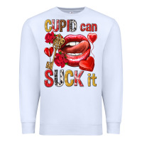 White cupid can suck it Premium Sweatshirt - NancyCooperArtShop