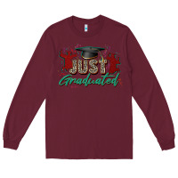 Burgundy just graduated Long Sleeve Tee - Zillion Design Studio