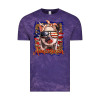 Cloud Purple amerıcan pig Vintage Tee - BarkalooDesign
