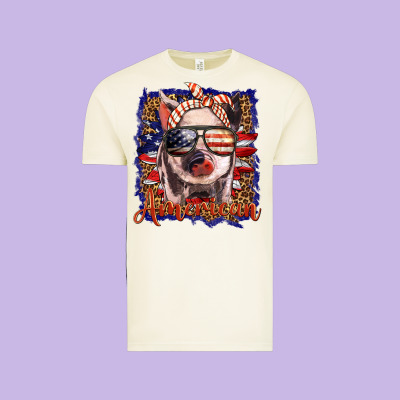 Amerıcan Pig Vintage Tee Designed By Barkaloodesign