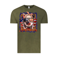 Vintage Olive amerıcan pig Vintage Tee - BarkalooDesign