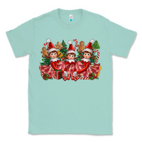 Seafoam Christmas girl elfs Classic Tee - FaDigitalArtStudio