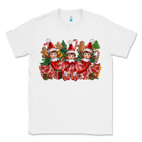 White Christmas girl elfs Classic Tee - FaDigitalArtStudio