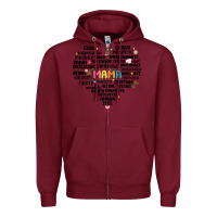 Burgundy spanish mothers day Zipper Hoodie - JahusDesignShop