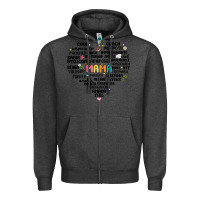 Charcoal Heather spanish mothers day Zipper Hoodie - JahusDesignShop