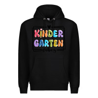 Black kinder garten vibes Premium Hoodie - MaliasSmallBusiness