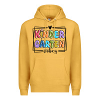 Mustard kinder garten vibes Premium Hoodie - MaliasSmallBusiness